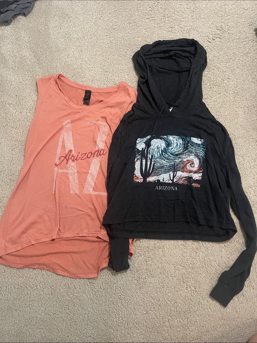 Arizona Graphic Hoodie & Coral Arizona Tank Set